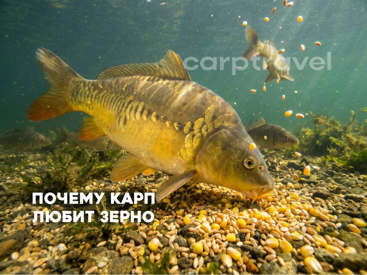 Почему карп любит зерно: питание, поведение и сезонность Почему карп любит зерно: питание, поведение и сезонность