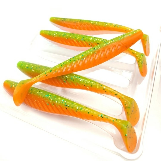 Силиконовая приманка Виброхвост YUMMY Baits Pike Shad 5in(130мм) съедобная (color 312)