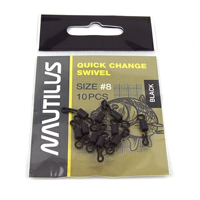 Вертлюг быстросъемный Nautilus Quick Change Swivel sz8, 10шт1