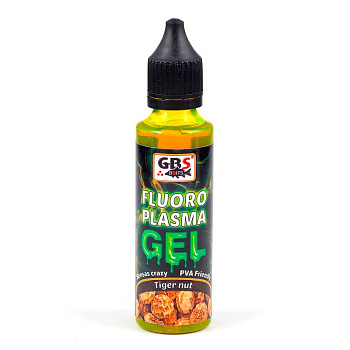 Флуоресцентный гель GBS Baits Fluoro Plazma Tiger Nut  50 мл 65 г Тигровый Орех