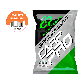 Прикормка фидерная Carp Pro Grounbait Mango Pinaple 1 кг (Манго ананас) 
