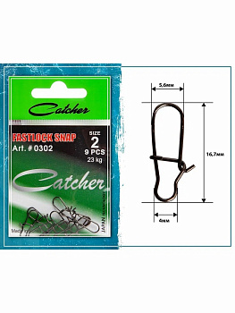 Карабин Catcher FASTLOCK SNAP sz2, 9шт