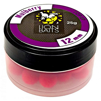 Бойлы плавающие Lion Baits   Mulberry 12мм 25 г (Шелковица) 