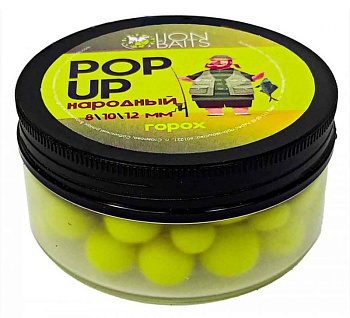 Бойлы плавающие Lion Baits Народные  Peas 8мм/10мм/12мм 25 г (Горох) 