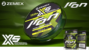 Плетеный шнур Zemex IRON X5   150м 11,5кг/0,28мм (Зелёный) 