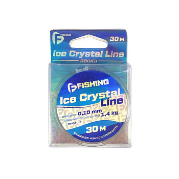 Леска зимняя F-Fishing Ice Crystal Line  30м 1,4кг/0,10мм (Прозрачный) 