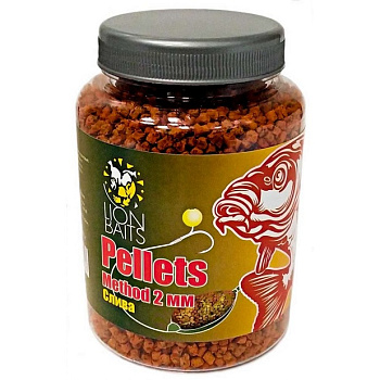 Пеллетс Lion Baits Method pellets Plum  2мм 300 г (Слива)   Оранжевый