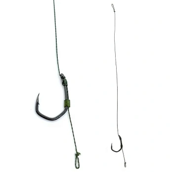 Поводок карповый с волосяной оснасткой Carp Hunter Claw Size 4   Мягкий  17см
