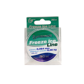 Леска зимняя F-Fishing Freeze Ice Line  30м 0,36 кг/0,064мм (Прозрачный) 