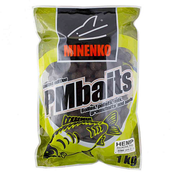 Бойлы пылящие Minenko PMbaits Hemp 20мм 1 кг (Конопля) 