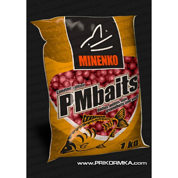 Бойлы пылящие Minenko PMbaits Granberry 20мм 1 кг (Клюква ) 