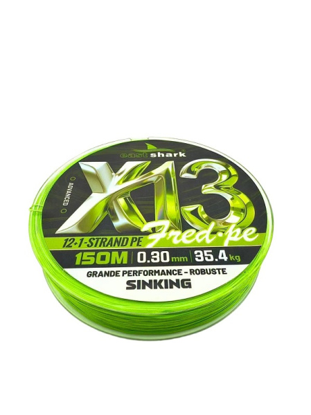 Плетеный шнур EastShark SINKING  150м 13,4 кг 0,12мм (Зеленый)