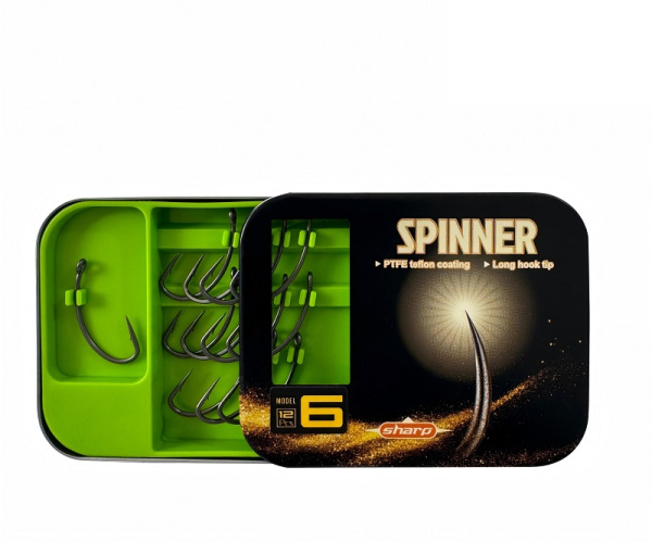 Крючки EastShark ES 2026 SPINNER Size 6 Тефлон с бородкой