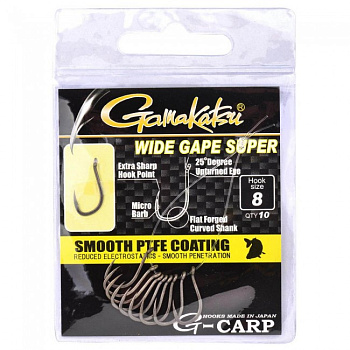 Крючки Gamakatsu  G-Carp Wide Gape Super Size 4  