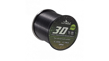 Леска EastShark 3D CAMO WAX  300м 8,5кг/0,25мм (Серый) 