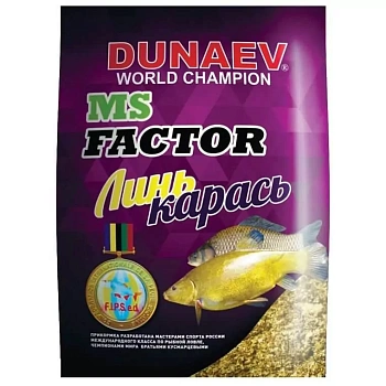 Прикормка фидерная Dunaev MS FACTOR Tench Crucian 1 кг (Линь Карась) 