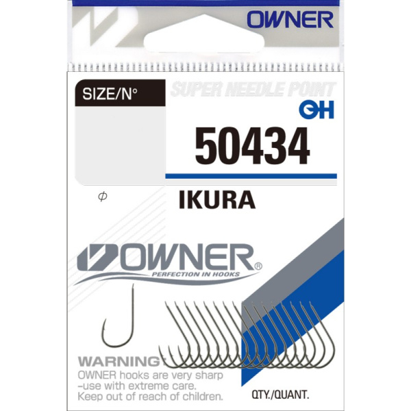 Крючки с лопаткой Owner Ikura Size 10 Brown