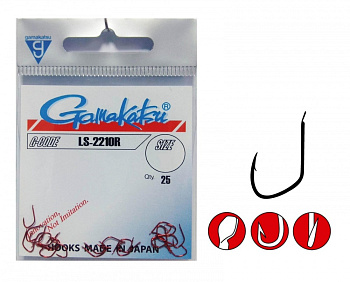 Крючки с лопаткой Gamakatsu LS-2210R Size 12 Red 