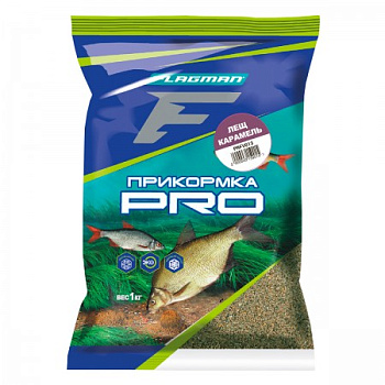 Прикормка фидерная F-fishing Pro Bream Caramel 1 кг (Лещ карамель) 