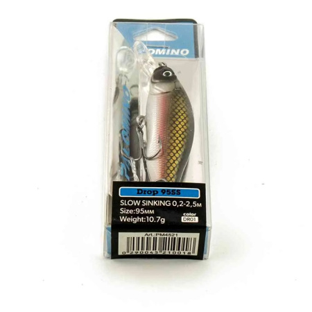 Воблер Palomino Drop SS 95мм 10,7 г color 001 заглубление 0,2-2,5 м. 3