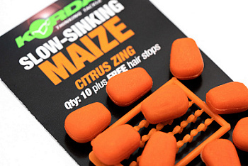 Имитационная приманка медленно тонущая Korda Maize Slow Sinking Citrus Zing Orange (Оранжевый) 