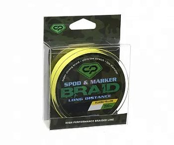Плетеный шнур для спода и маркера Carp Pro Spod Braid  200м 20lb/0,16мм (Желтый) 