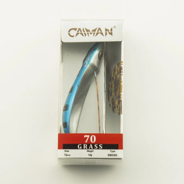 Блесна незацепляйка Caiman Grass 70 мм 14гр. color 055 латунь4