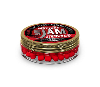 Бойлы нейтральные FFEM Baits Jam Wafters  Strawberry 7X10мм 40 г (Клубника ) 