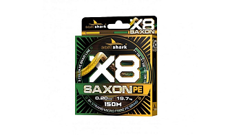 Плетеный шнур EastShark Saxon PE X8  150м 32,4 кг/0,30мм (3color) 