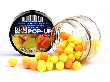 Бойлы плавающие GBS Baits   Multi Pear 8мм 56 г (Мульти груша (3 цвета)) 