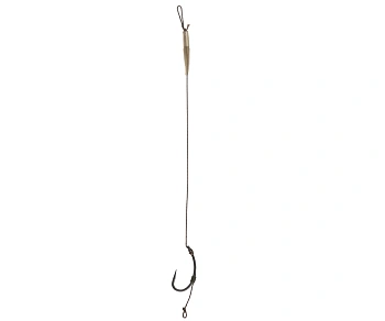 Крючок с поводком Carp Pro Sinking Braid Curved Shank Size 6 Тефлон  Быстротонущий 30Lb 15см
