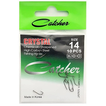 Крючки Catcher CRYSTAL Size 14 Черный никель 