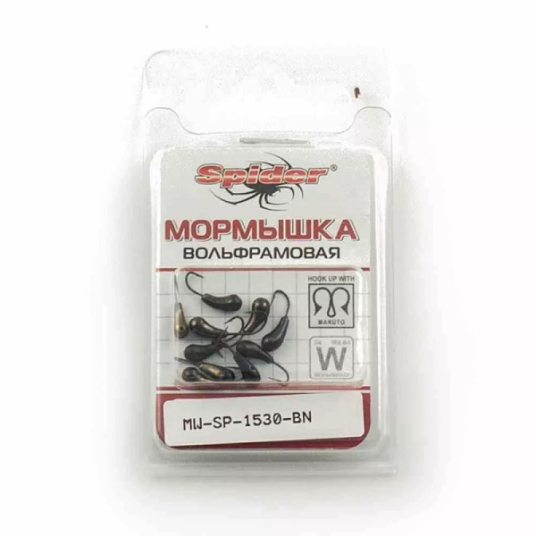 Мормышка Чесночинка с отверстием Spider 3 мм (BN) 0,55 г