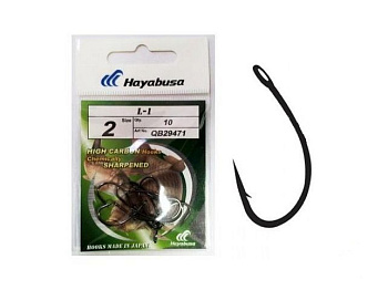 Крючки Hayabusa L-1 Size 8 Черный никель 