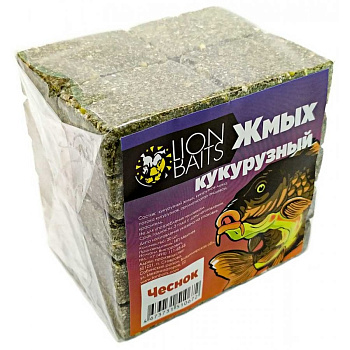 Прикормка Lion Baits Карп/карась Жмых кукурузный 520 г (Макуха Чеснок) 