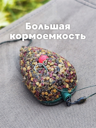 Набор неоснащенных кормушек Вектор 6 шт без пресс формы Tackle Fish Flat Method  60г