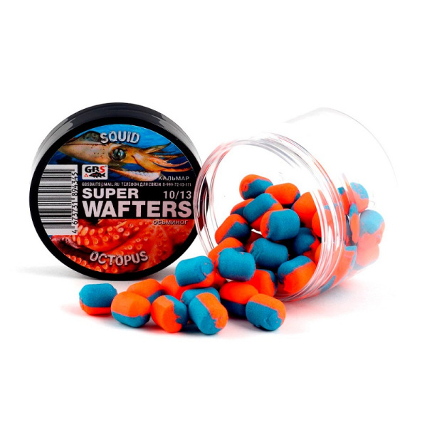 Бойлы нейтральные GBS Baits wafters  Squid Octopus 1