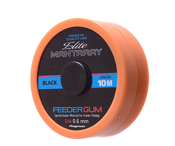Резина для фидерной оснастки F-fishing Feeder Gum Elite  10м /0,60мм (Черная) 