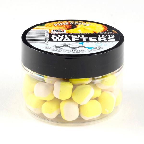 Бойлы нейтральные GBS Baits wafters  Pineapple N-BUTYRIC ACID2