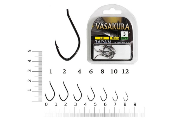 Крючки EastShark NEW Vasakura AJI №8 Тефлон с бородкой1