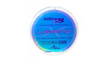 Плетеный шнур EastShark Legend X8  150м 6,0кг/0,08мм (голубой) 