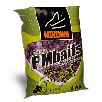 Пеллетс Minenko PMbaits Fish&liver 14мм 1 кг (Рыба и печень)   Темный