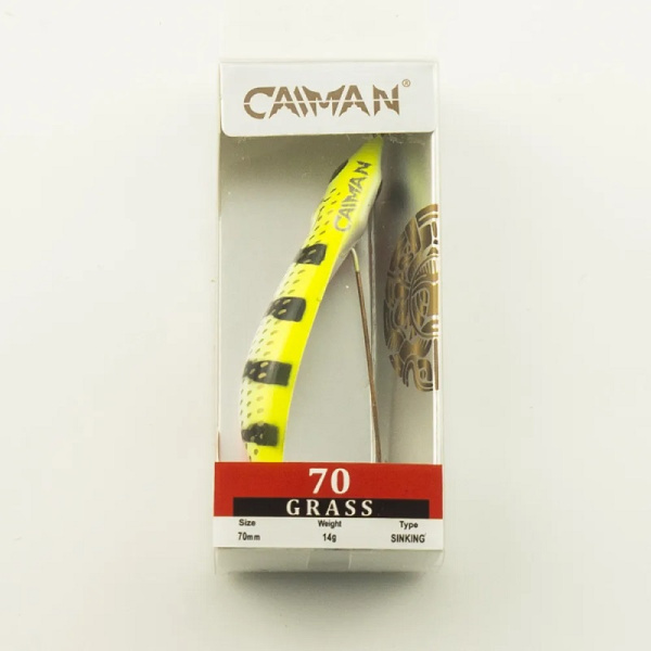 Блесна незацепляйка Caiman Grass 70 мм 14гр. color052 латунь 3