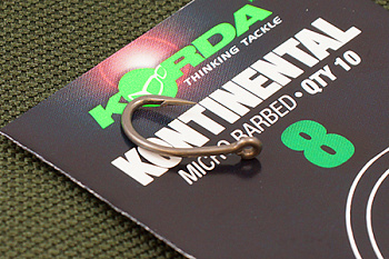 Крючки Korda Kontinental Size 8 Тефлон 