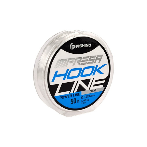 Леска F-fishing Impresa Hook Line  50м 1,49кг.0,128мм (Clear)