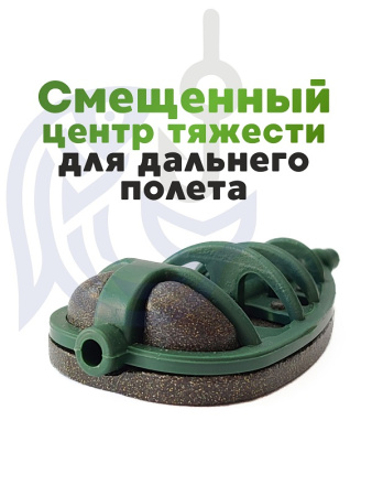 Набор неоснащенных кормушек Вектор 6 шт без пресс формы Tackle Fish Flat Method  120г