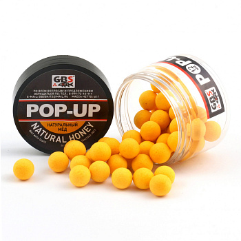 Бойлы плавающие GBS Baits   Natural Honey 10мм 50 г (Натуральный мёд) 