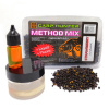 Method mix Pellets + Fluoro + Liquid  Carp Hunter  1-3 мм   (Клубника )   Темный
