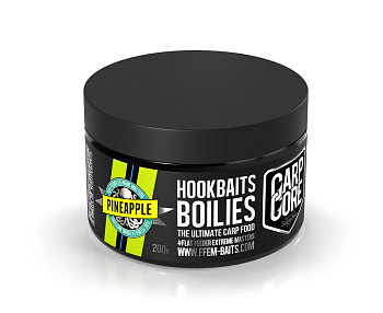 Бойлы тонущие FFEM Baits насадочные Hookbaits Boilie Pineapple N-Butyric 16мм 200 г (Ананас) 