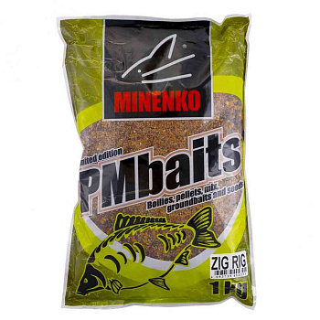 Прикормка сыпучая Minenko PMBaits Zig-Rig 1 кг (Зиг-Риг) 